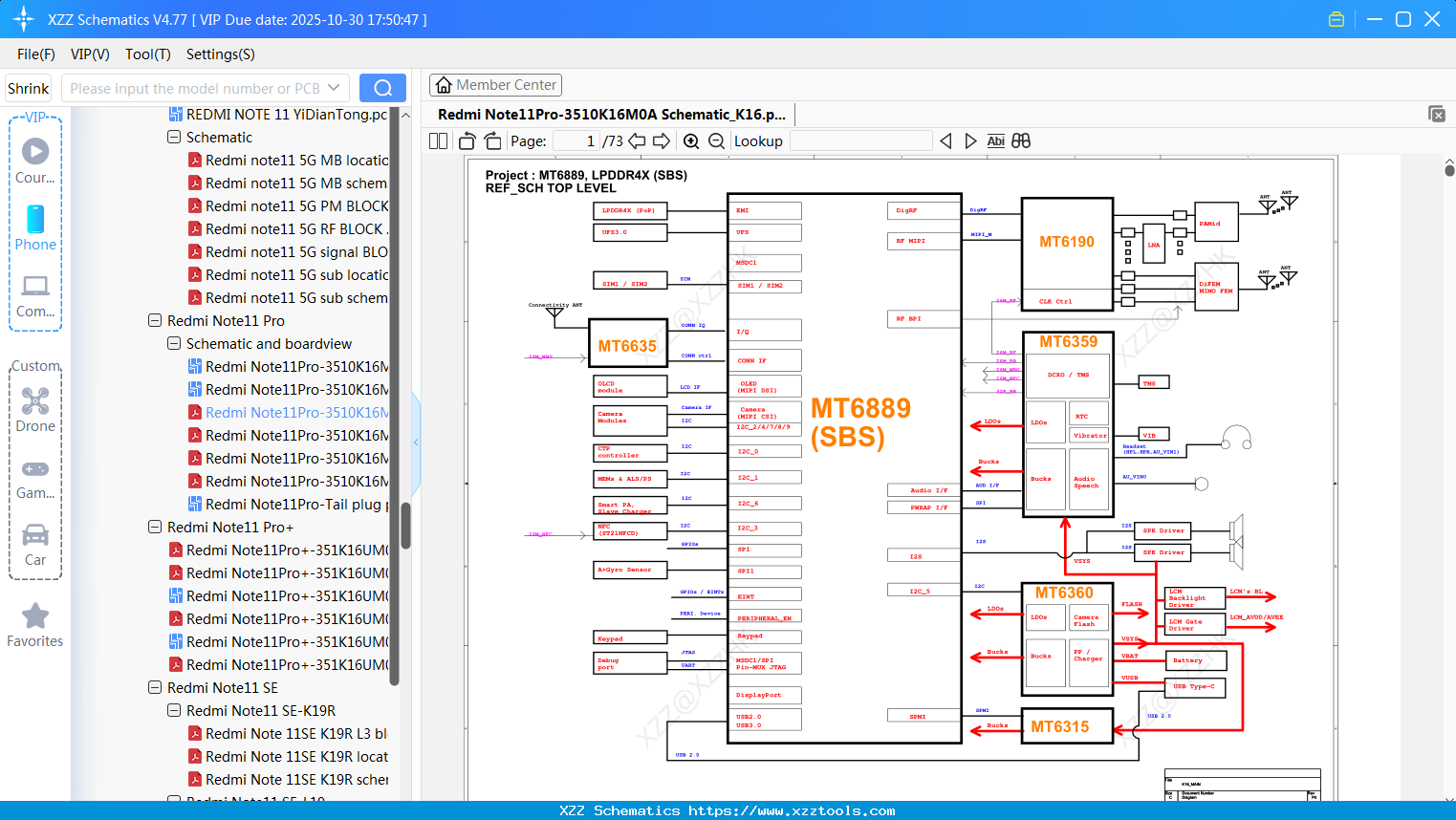 Xiaomi Redmi Note11Pro-3510K16M0A Schematic_K16